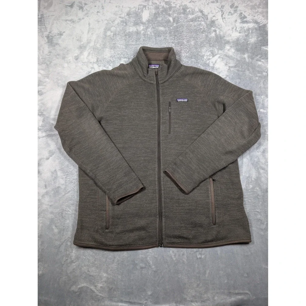 Patagonia Better Sweater Jacket Mens XL Brown Fleece Full Zip Pockets Outdoor